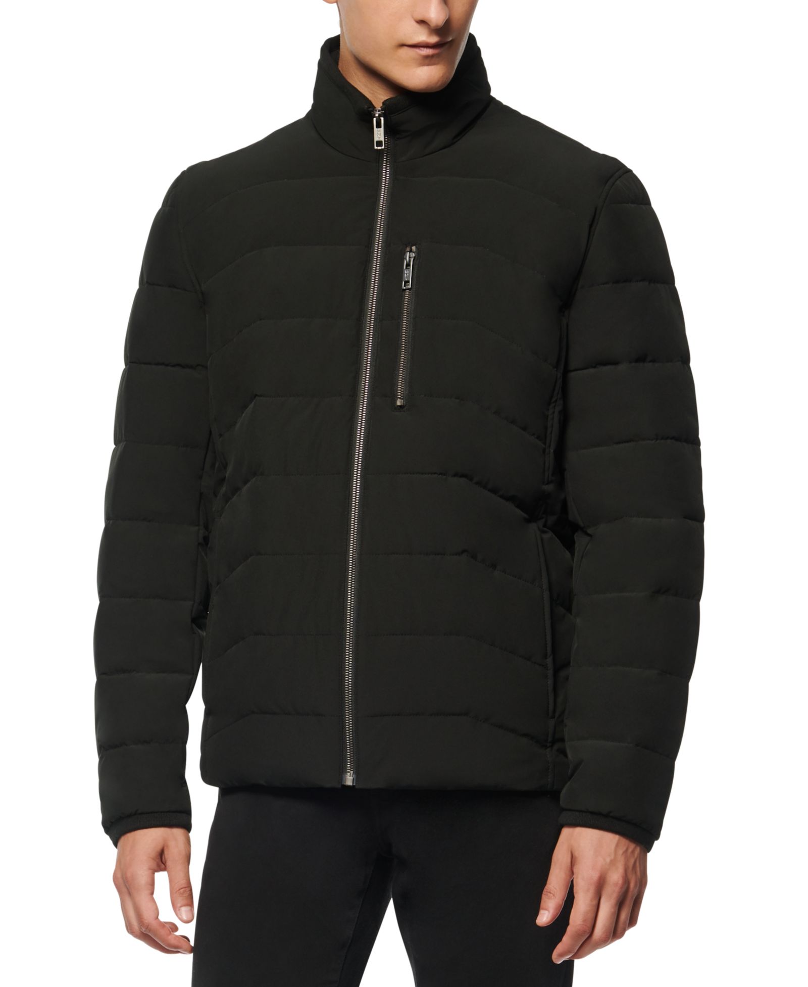 Marc New York Men's Carlisle Stretch Packable Moto Jacket