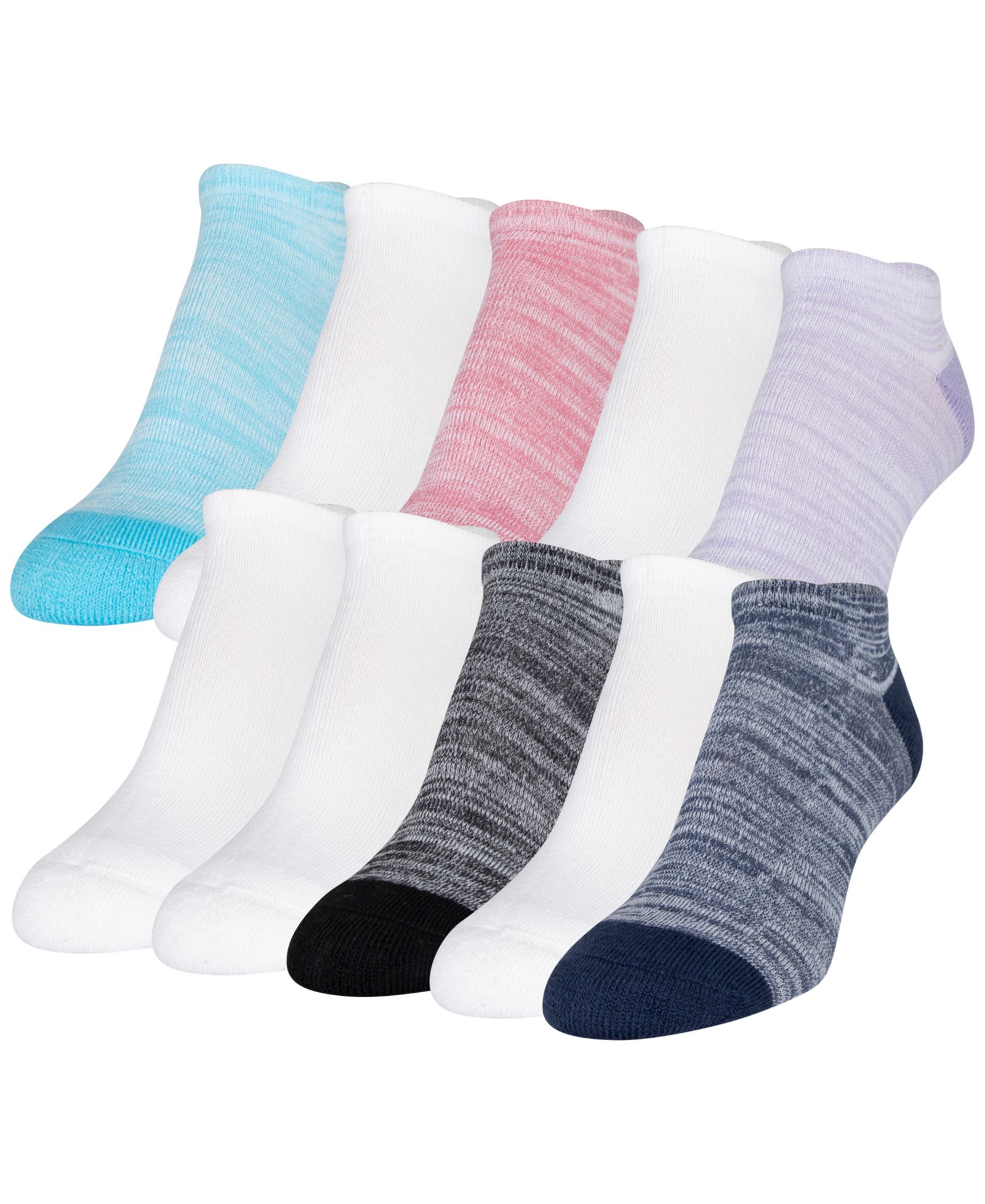 Gold Toe Женские 10-Pack повседневные носки без видимых швов