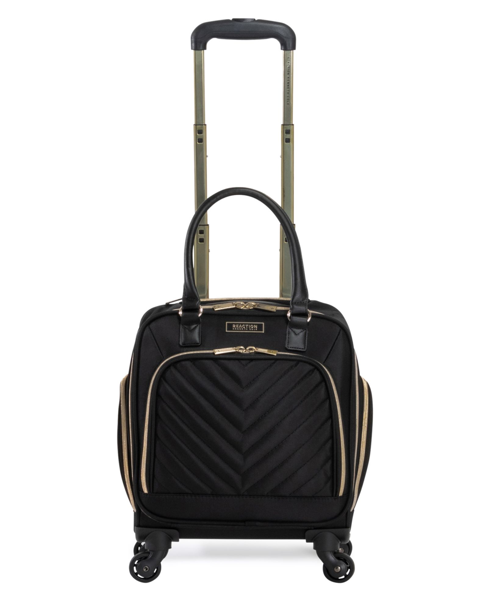 17" Softside Chevron 4-Wheel Spinner Carry-On Underseater