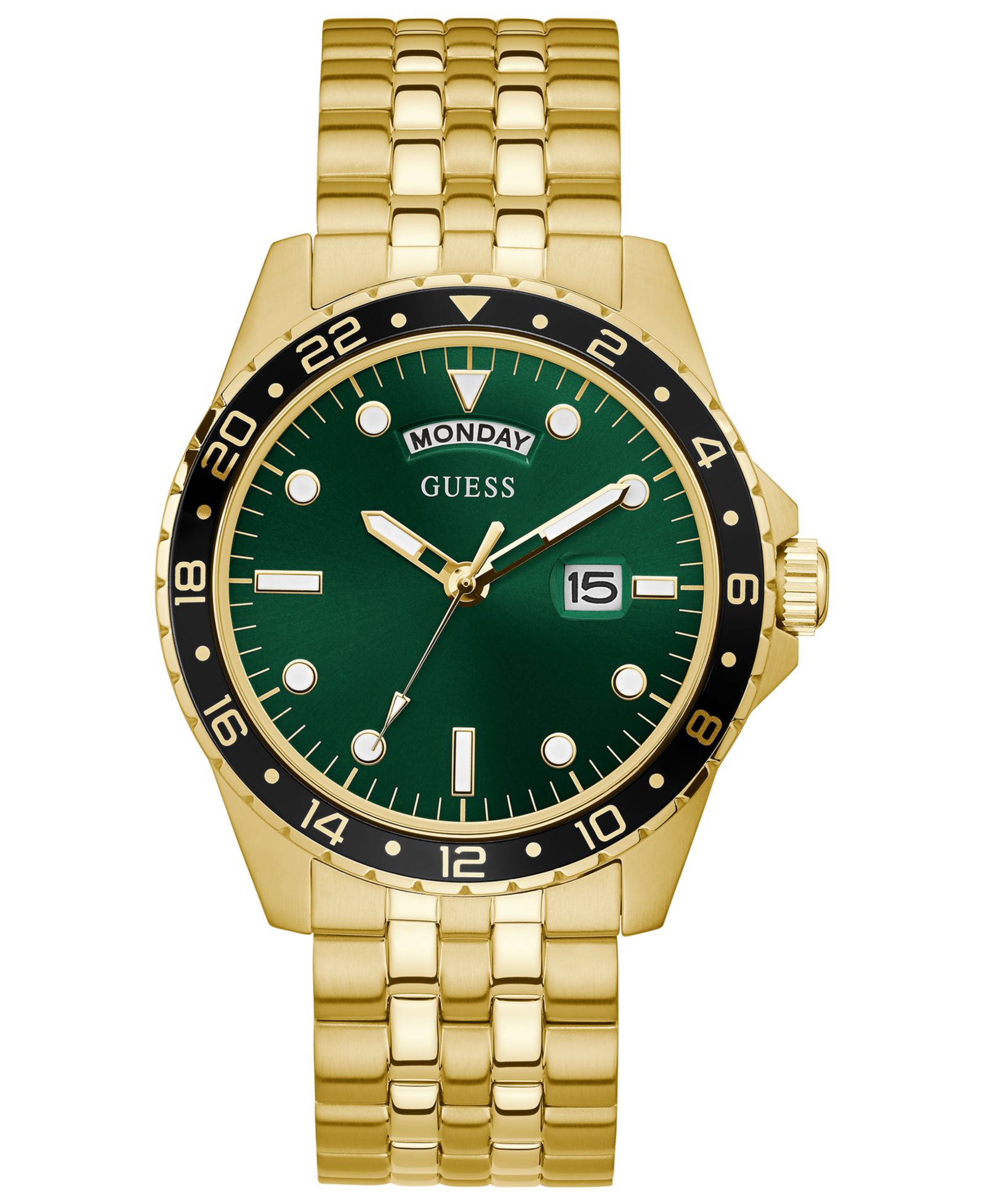 GUESS Мужские наручные часы с браслетом из нержавеющей стали, 44mm