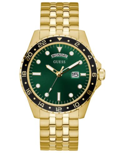GUESS Мужские наручные часы с браслетом из нержавеющей стали, 44mm