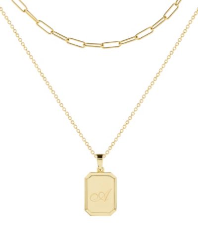 Набор колье brook & york 14K Gold Plated Willow Initial Layering