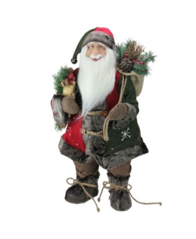 Northlight Standing Santa Claus Christmas Figurine with Snowflake Jacket
