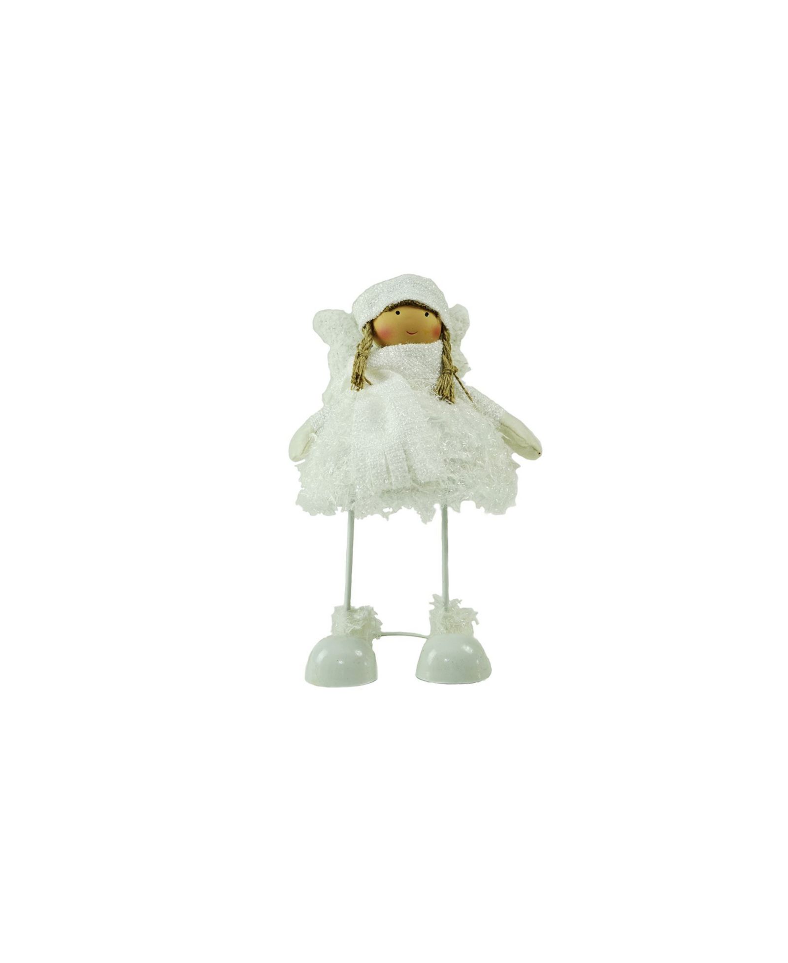 Рождественская фигурка Northlight Snowy Woodlands Plush Angel Bobble Girl