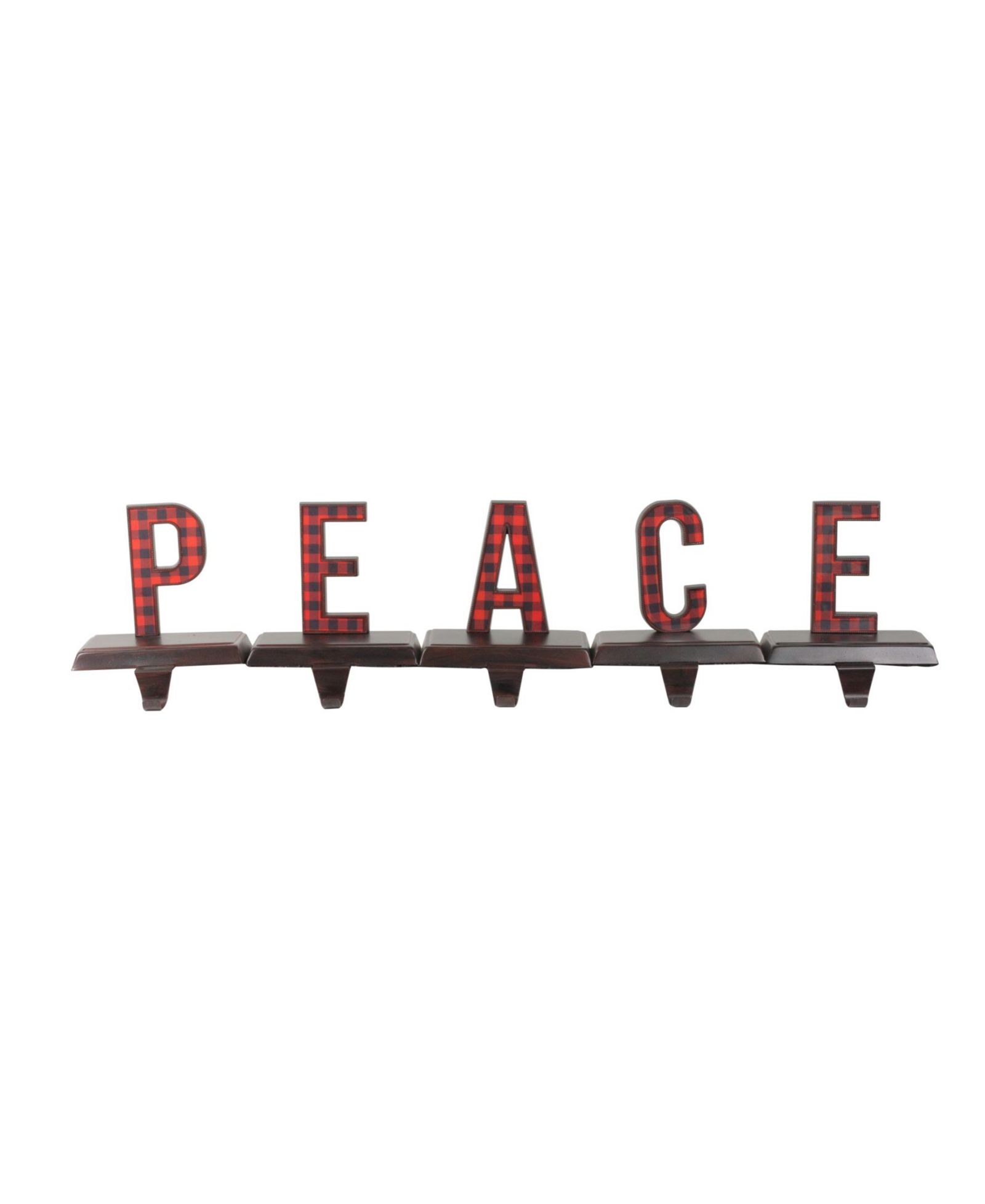 Рождественский держатель для носка Northlight Buffalo Plaid Peace
