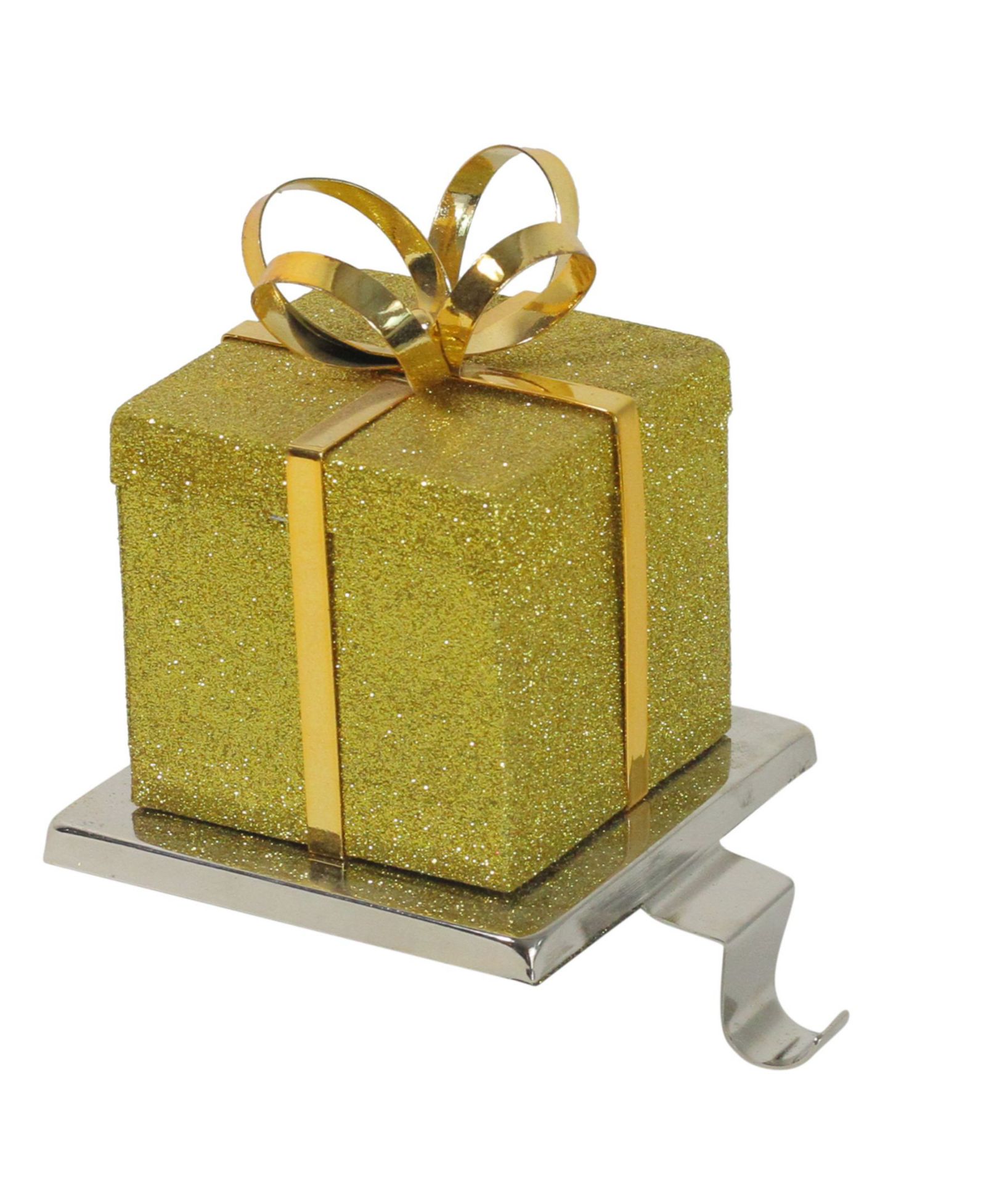 Рождественский держатель для носка Northlight Glitter Gift Box Christmas Stocking Holder