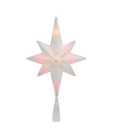 Верхняя елка Northlight White Frosted Bethlehem Star with Gold Tone Scrolling Christmas Tree Topper