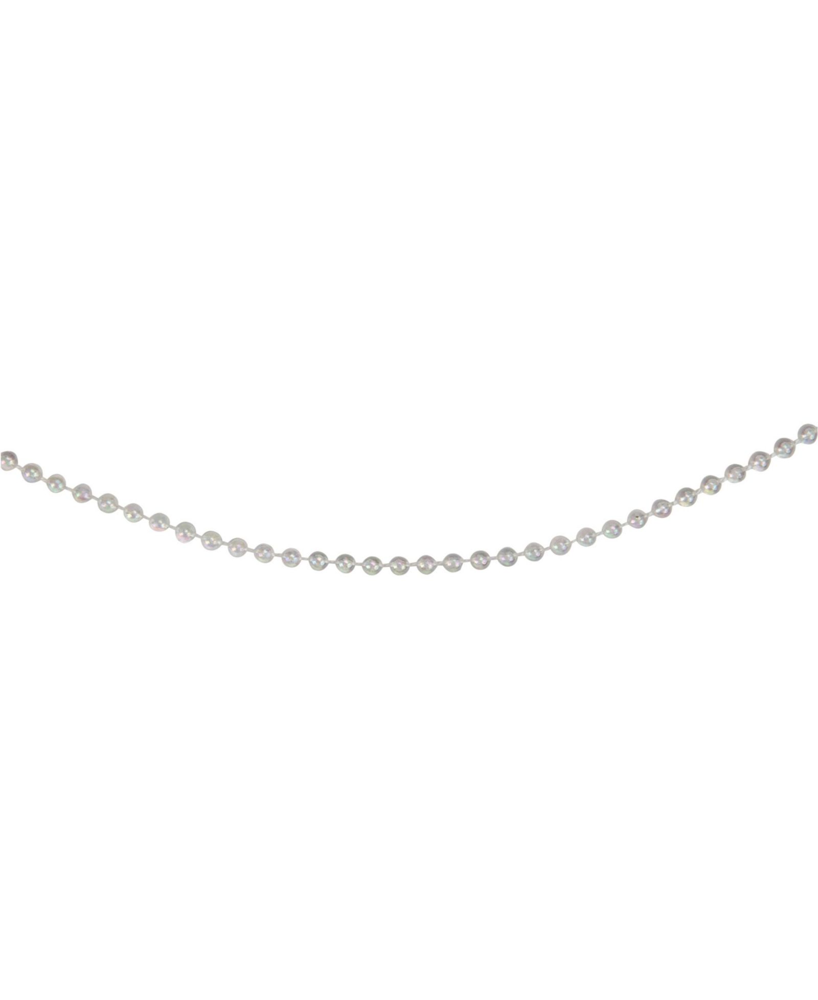 Northlight Unlit Shiny Clear Iridescent Beaded Artificial Christmas Garland