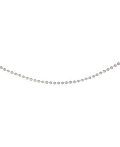 Northlight Unlit Shiny Clear Iridescent Beaded Artificial Christmas Garland