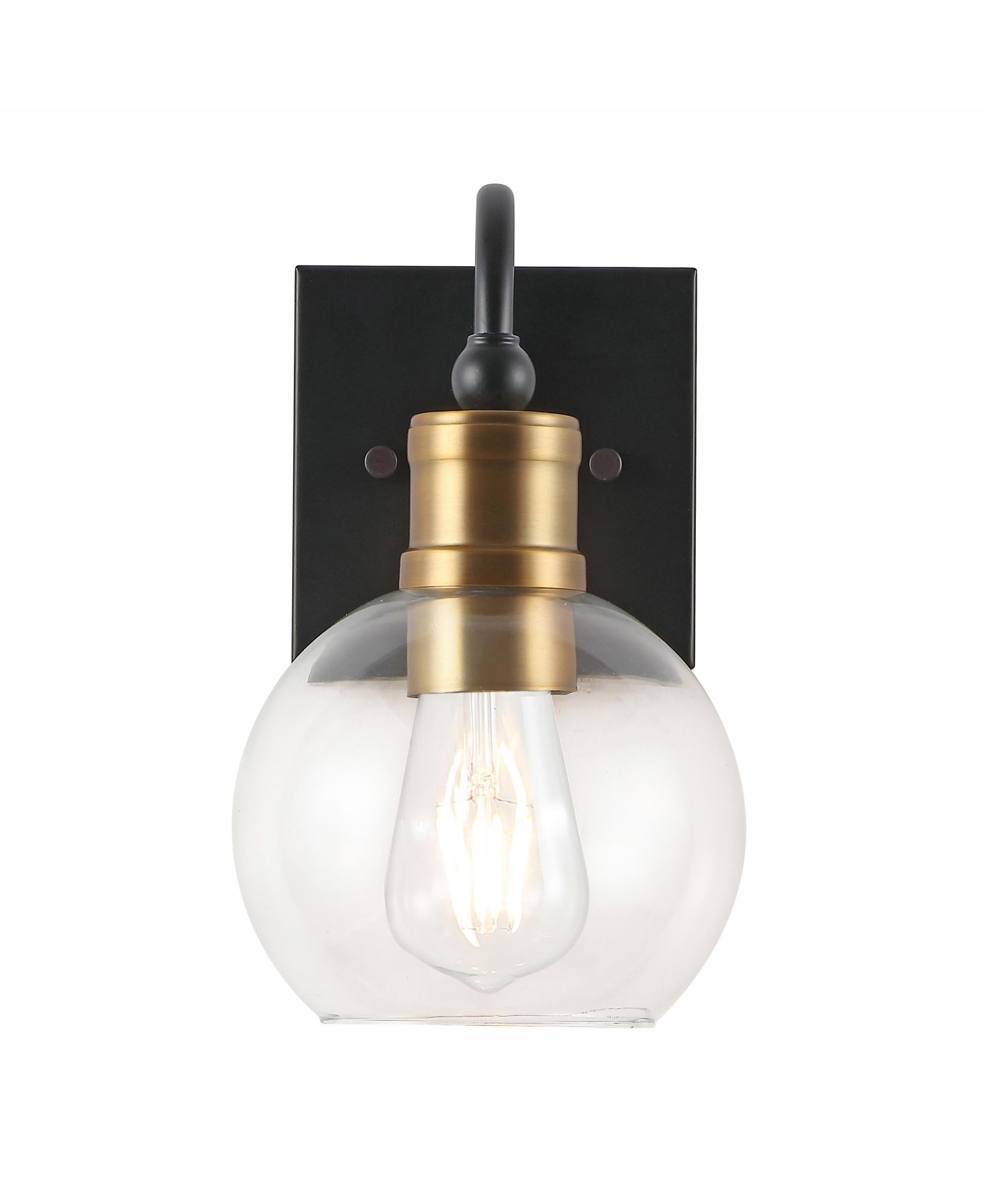 Marais Iron/Glass Rustic Vintage LED настенный светильник для ванной комнаты