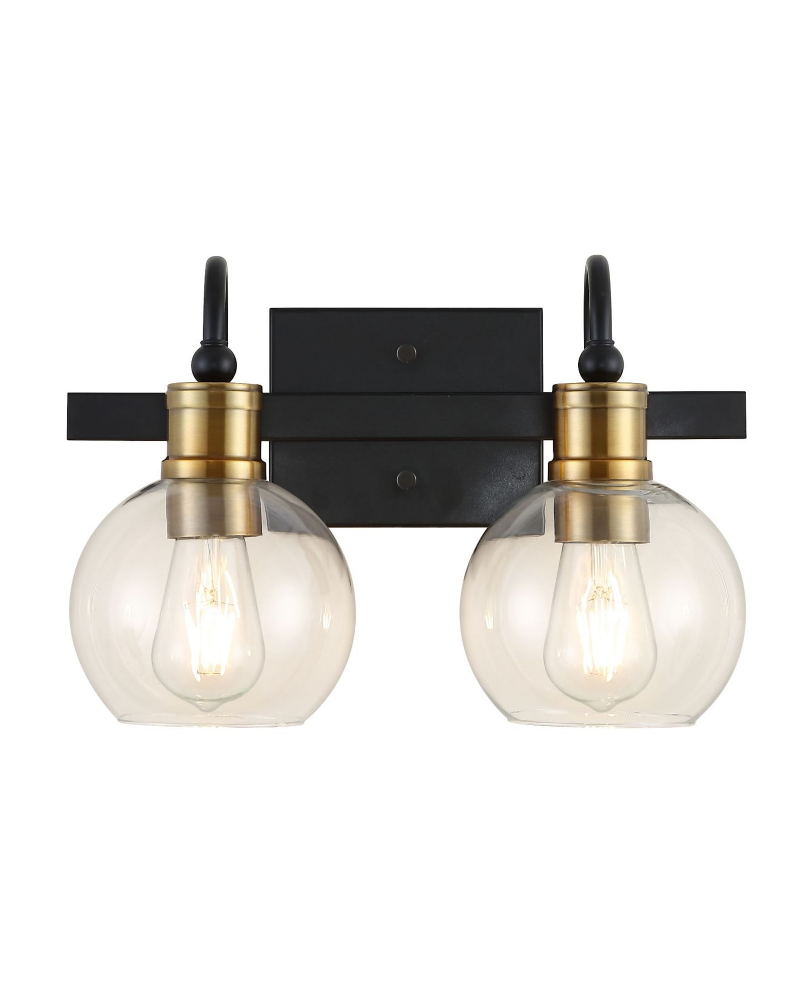 JONATHAN Y Marais 2-Light Rustic Vintage-Inspired LED Vanity Light