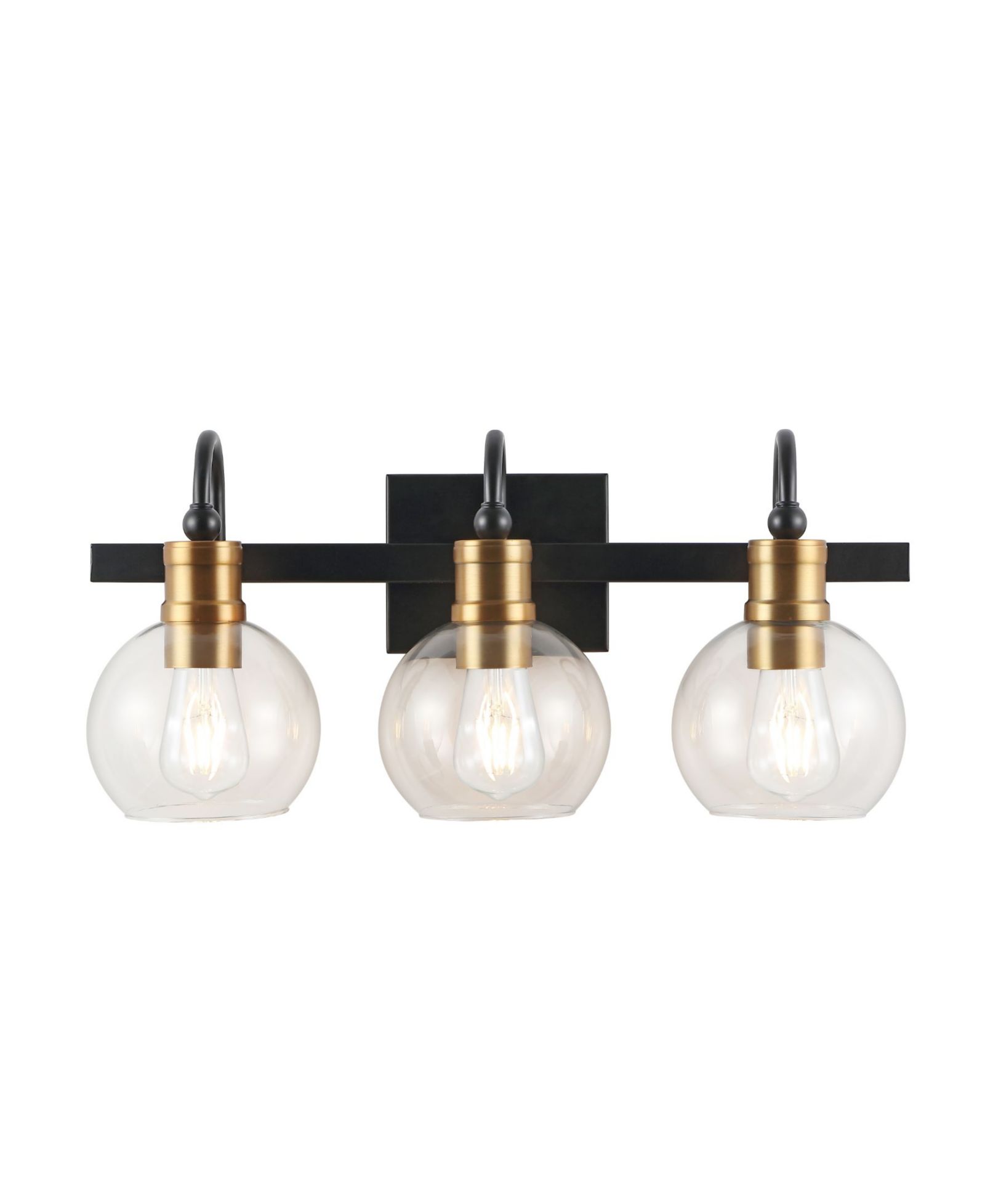 JONATHAN Y Marais 3-Light Rustic Vintage-Inspired LED Vanity Light