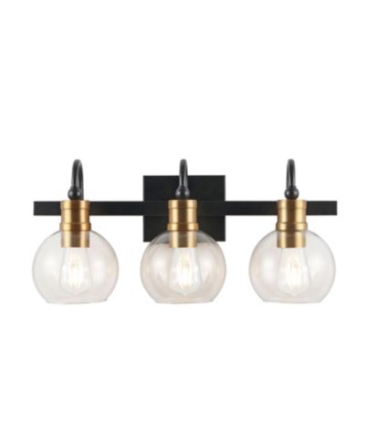 JONATHAN Y Marais 3-Light Rustic Vintage-Inspired LED Vanity Light