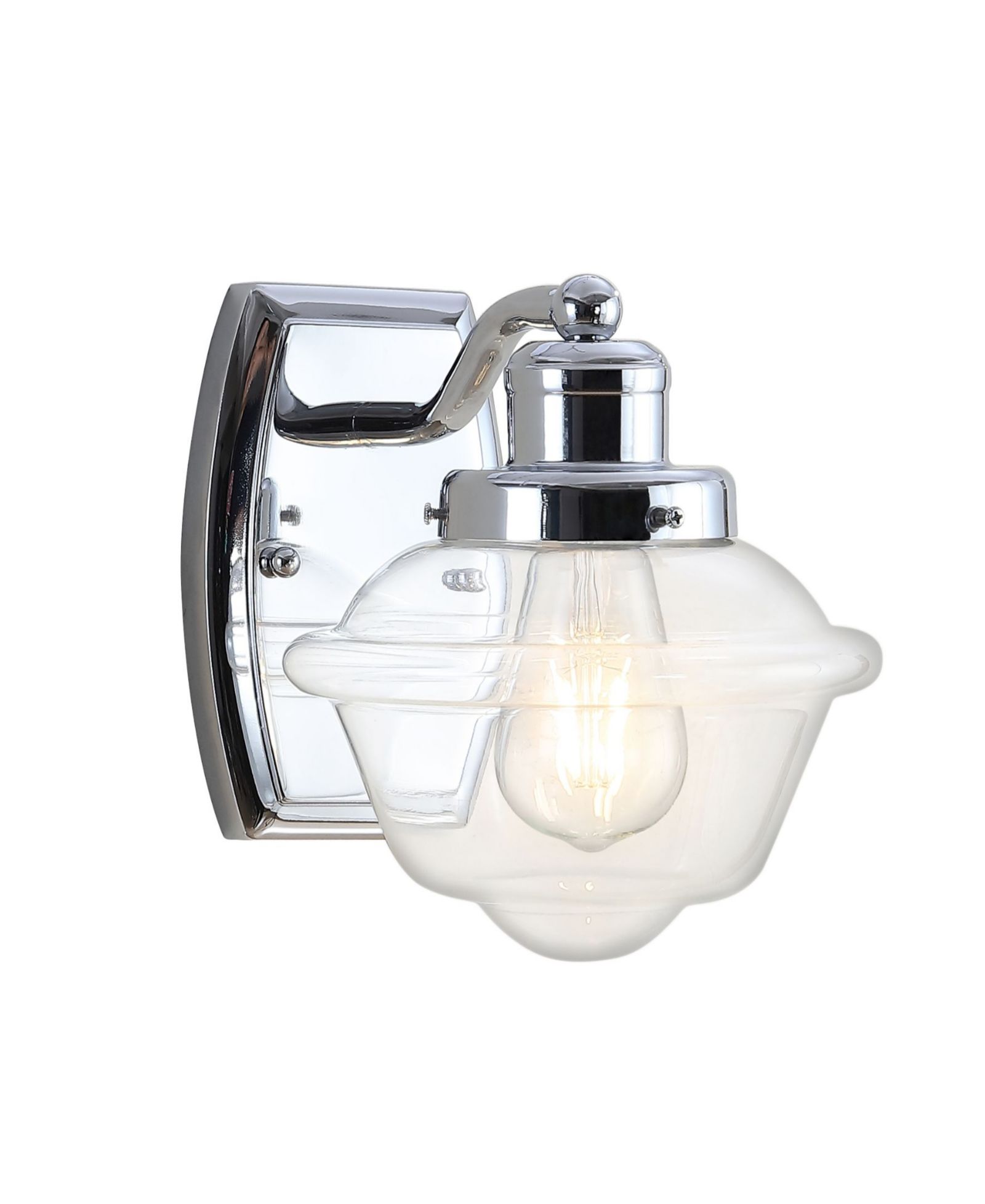 JONATHAN Y Orleans 1-Light Schoolhouse LED Vanity Light