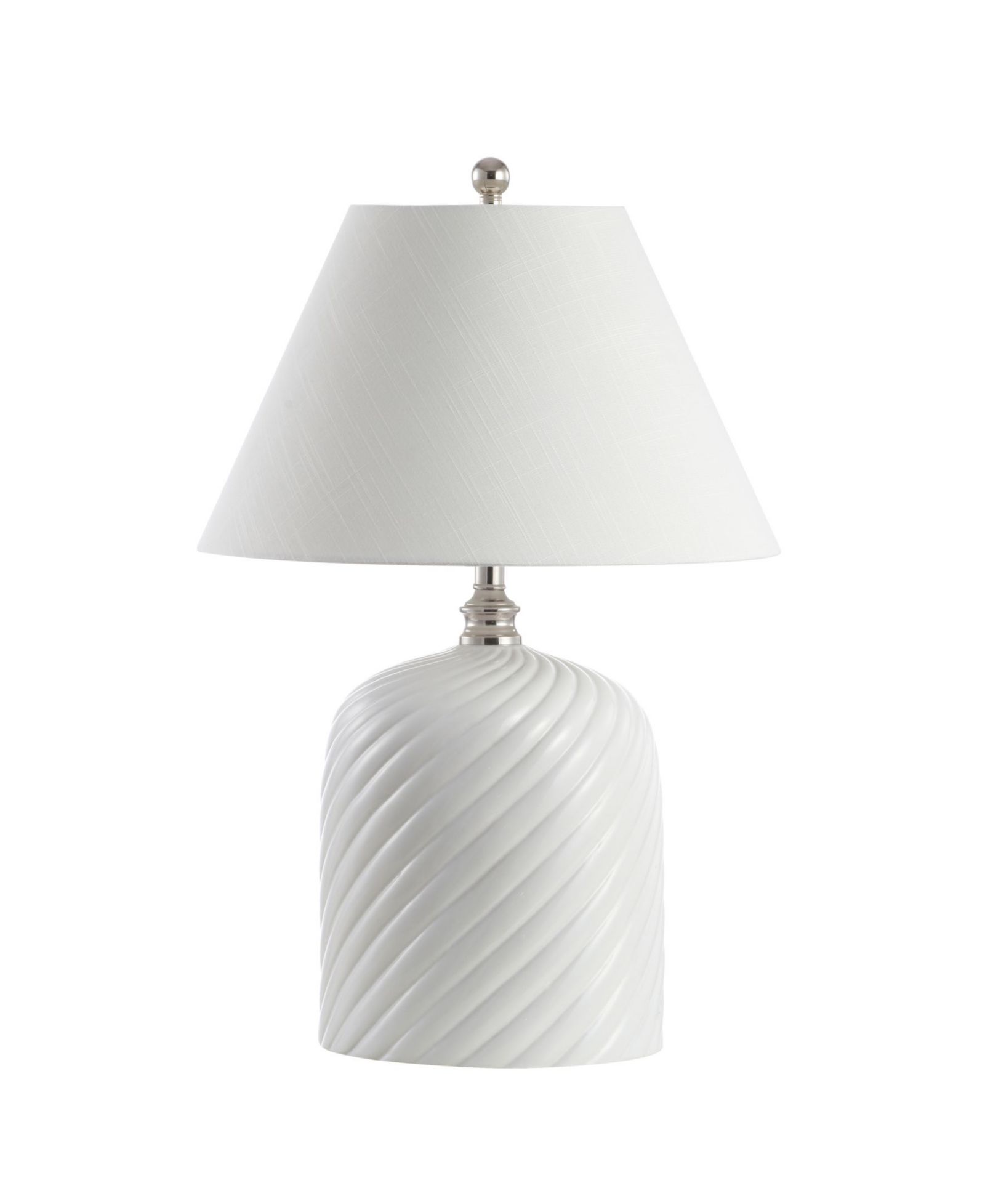 Serge Swirl Ceramic Bohemian Glam LED Table Lamp