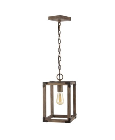 JONATHAN Y Magnolia Adjustable Rustic Farmhouse LED Pendant