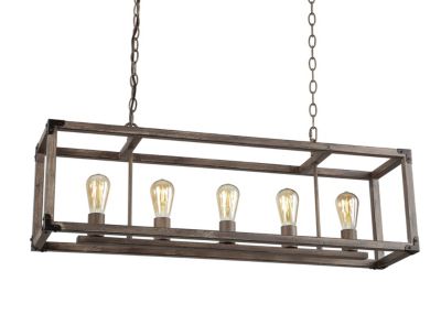 Magnolia Adjustable Iron Rustic Farmhouse LED Pendant