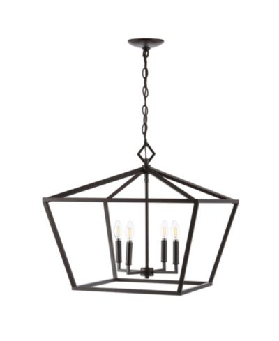 Подвесной светильник JONATHAN Y Gatsby 4-Light Adjustable Rustic Glam LED