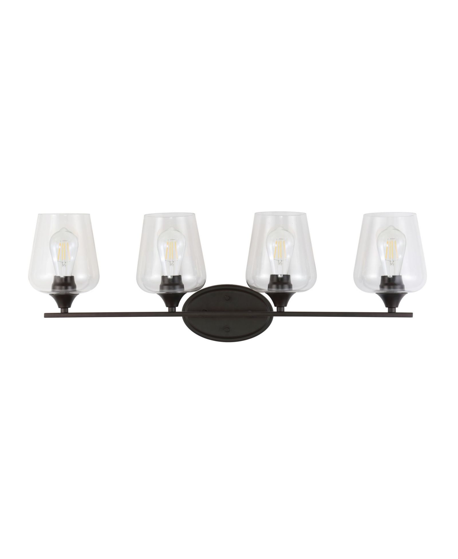 JONATHAN Y Jayne 4-Light Cottage Rustic LED Vanity Light