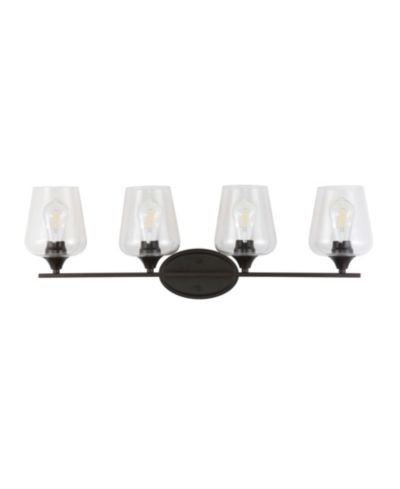 JONATHAN Y Jayne 4-Light Cottage Rustic LED Vanity Light