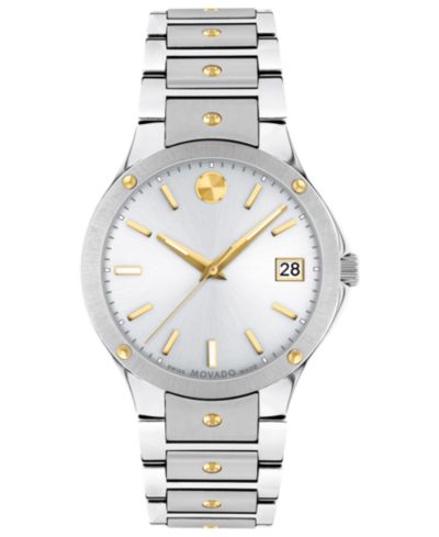 Movado Women's Swiss SE Gold PVD & Stainless Steel Bracelet Watch 32mm