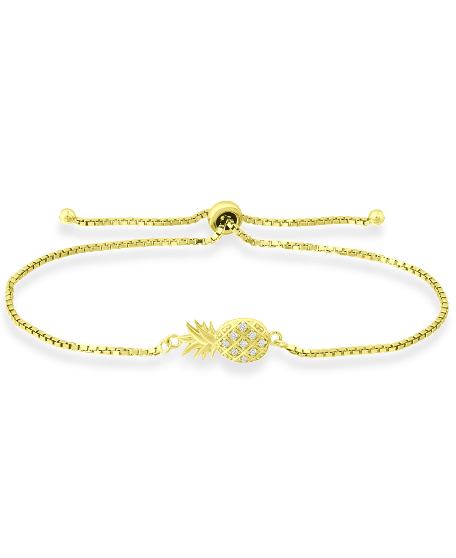 Giani Bernini браслет-боло Pineapple из 18k Gold-Plated Sterling Silver