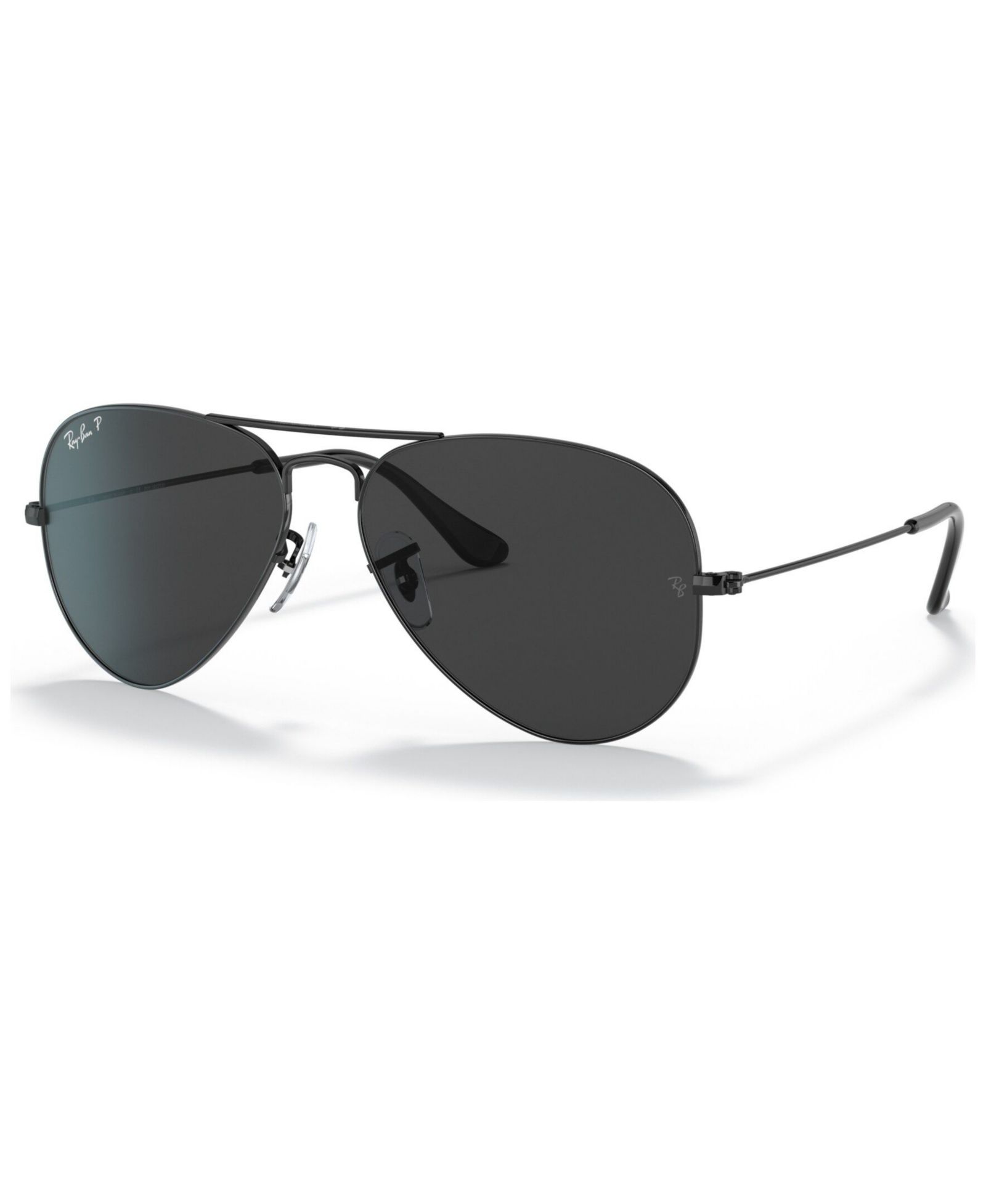 Ray-Ban Унисекс авиаторы, черные поляризованные солнцезащитные очки, RB3025