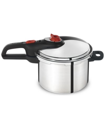 T-Fal Secure алюминиевая кастрюля для приготовления под давлением, 6-Qt.