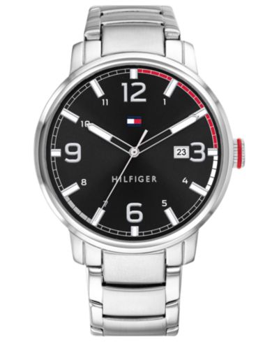 Мужские наручные часы Tommy Hilfiger Stainless Steel Bracelet Watch 44mm