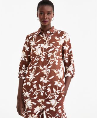Floral Moroccan Brown