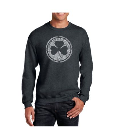 LA Pop Art Men's Word Art Lyrics To When Irish Eyes Are Smiling Crewneck Sweatshirt