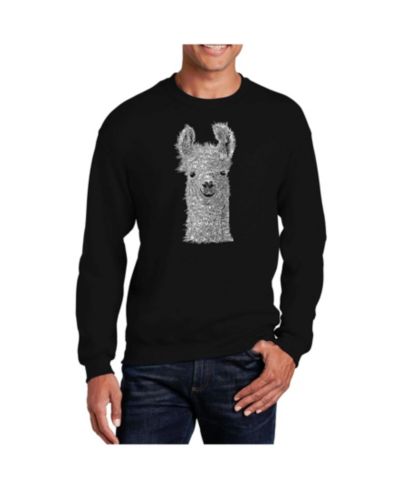 LA Pop Art Мужской свитшот с принтом Llama