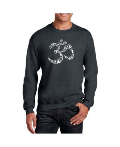 LA Pop Art Мужской свитшот с символом Ом и принтом, Crewneck