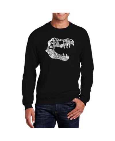 LA Pop Art Men's Word Art Trex Crewneck Sweatshirt