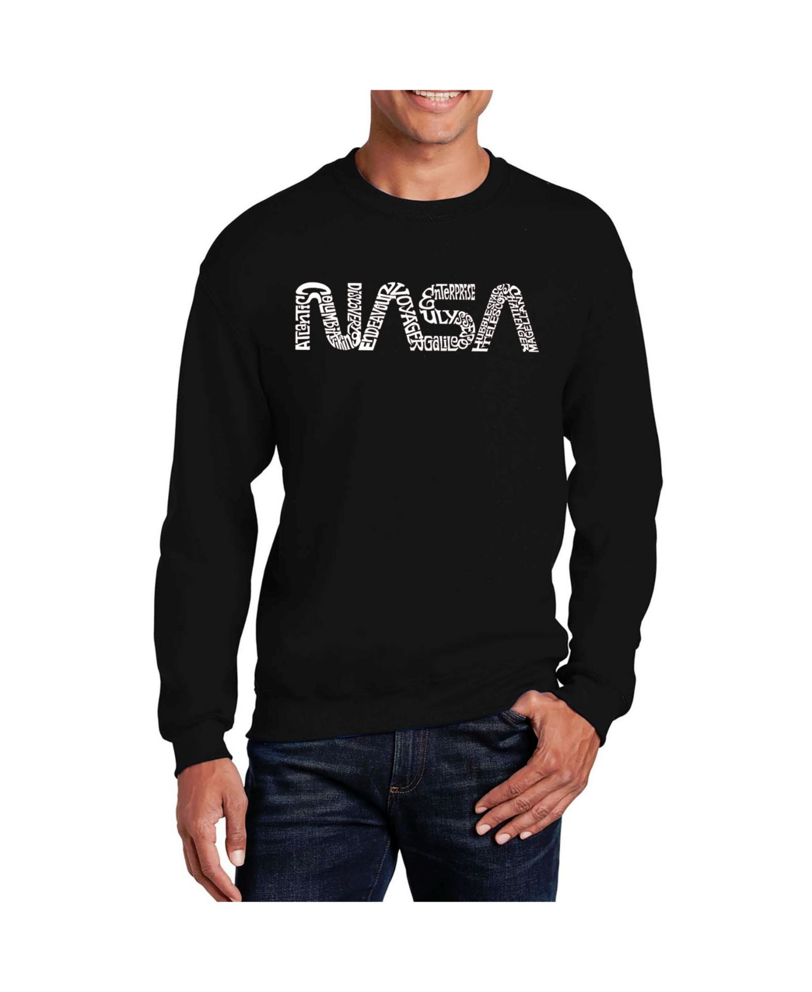 Свитшот LA Pop Art Word Art Worm Nasa Crewneck