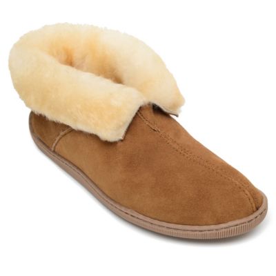 Minnetonka Мужские сапоги-тапочки из овчины