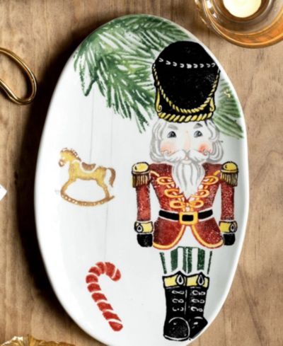 VIETRI Nutcrackers маленькое овальное блюдо