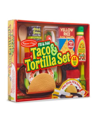 Melissa And Doug Fill & Fold Taco & Tortilla 43-Piece Set, Ages 3+