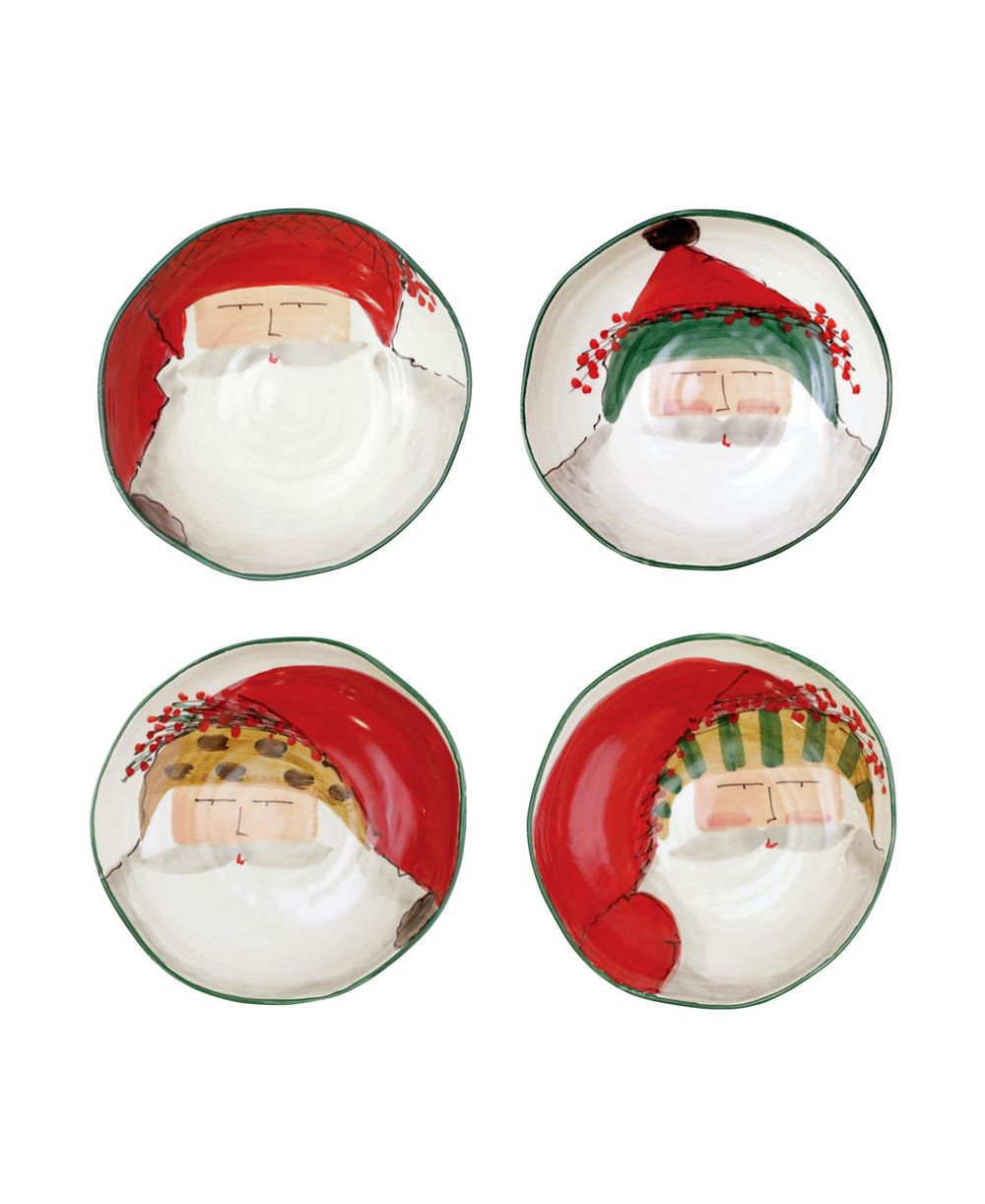 Набор мисок Vietri Old St. Nick Assorted Pasta Bowls Set of 4
