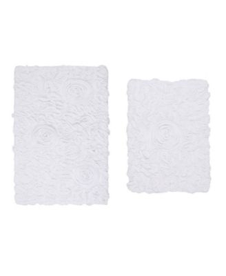 Home Weavers Bell Flower 2-Pc. Bath Rug Set