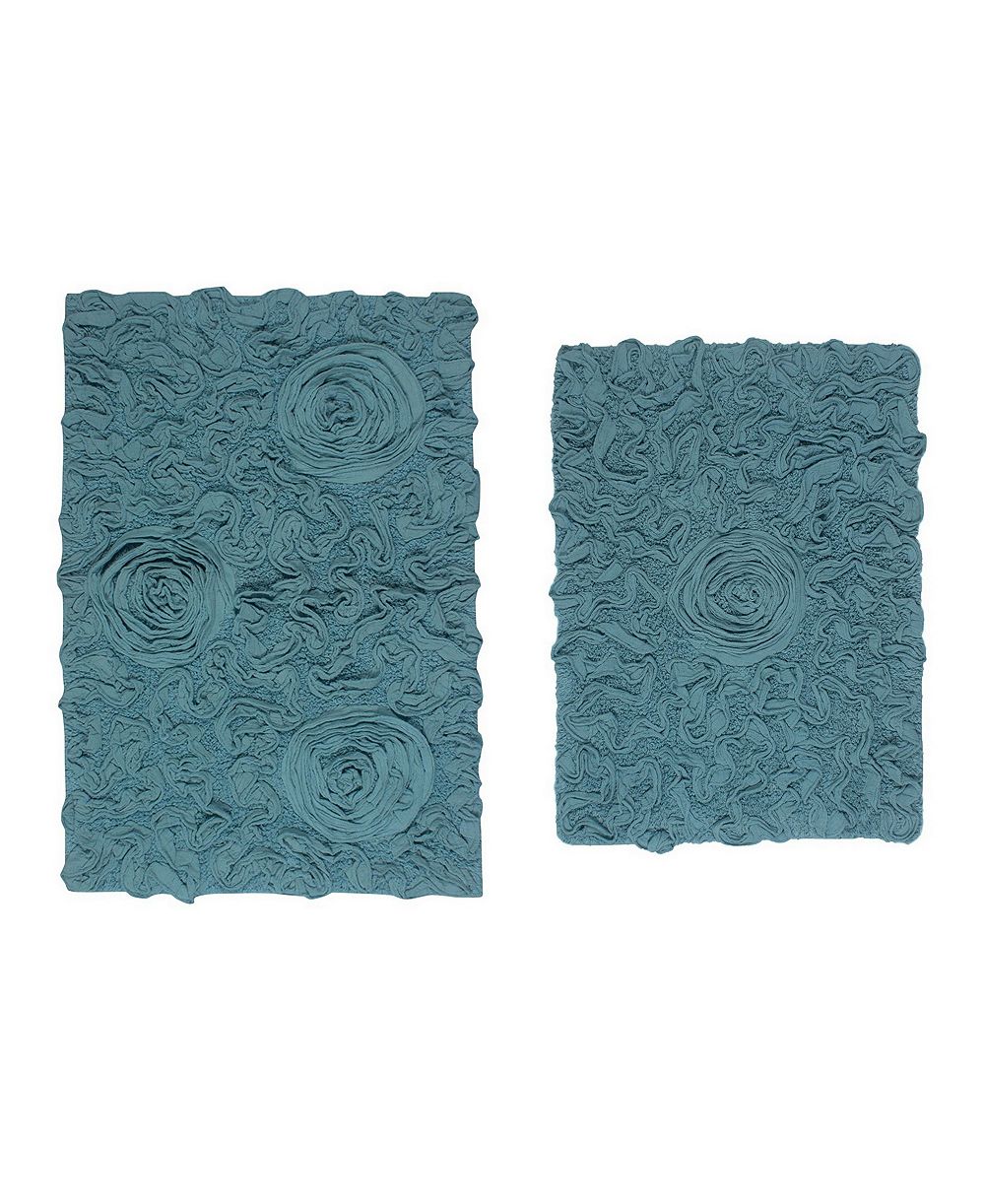 Home Weavers Bell Flower 2-Pc. Bath Rug Set