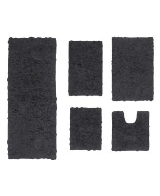 Home Weavers Bell Flower 5-Pc. Bath Rug Set