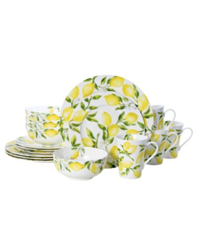 Mikasa Lemons 16 Pc. Dinnerware Set, Service for 4