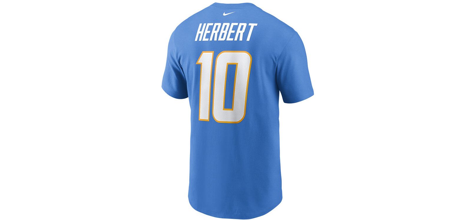Nike Los Angeles Chargers Men's Pride Name and Number Wordmark 3.0 Player T-shirt Justin Herbert