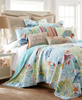 Levtex Home Beach Walk Coral Reef Fish 2-Pc. Quilt Set, Twin