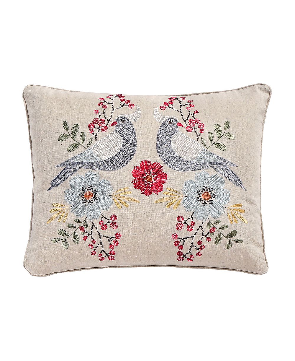Декоративная подушка Levtex Angelica Spring Bird Embroidered, 14" x 18"