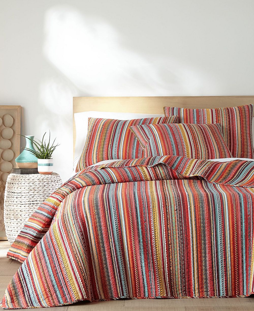 Комплект покрывал Levtex Home Uluru Stripe 3-Pc. Quilt Set, Full/Queen