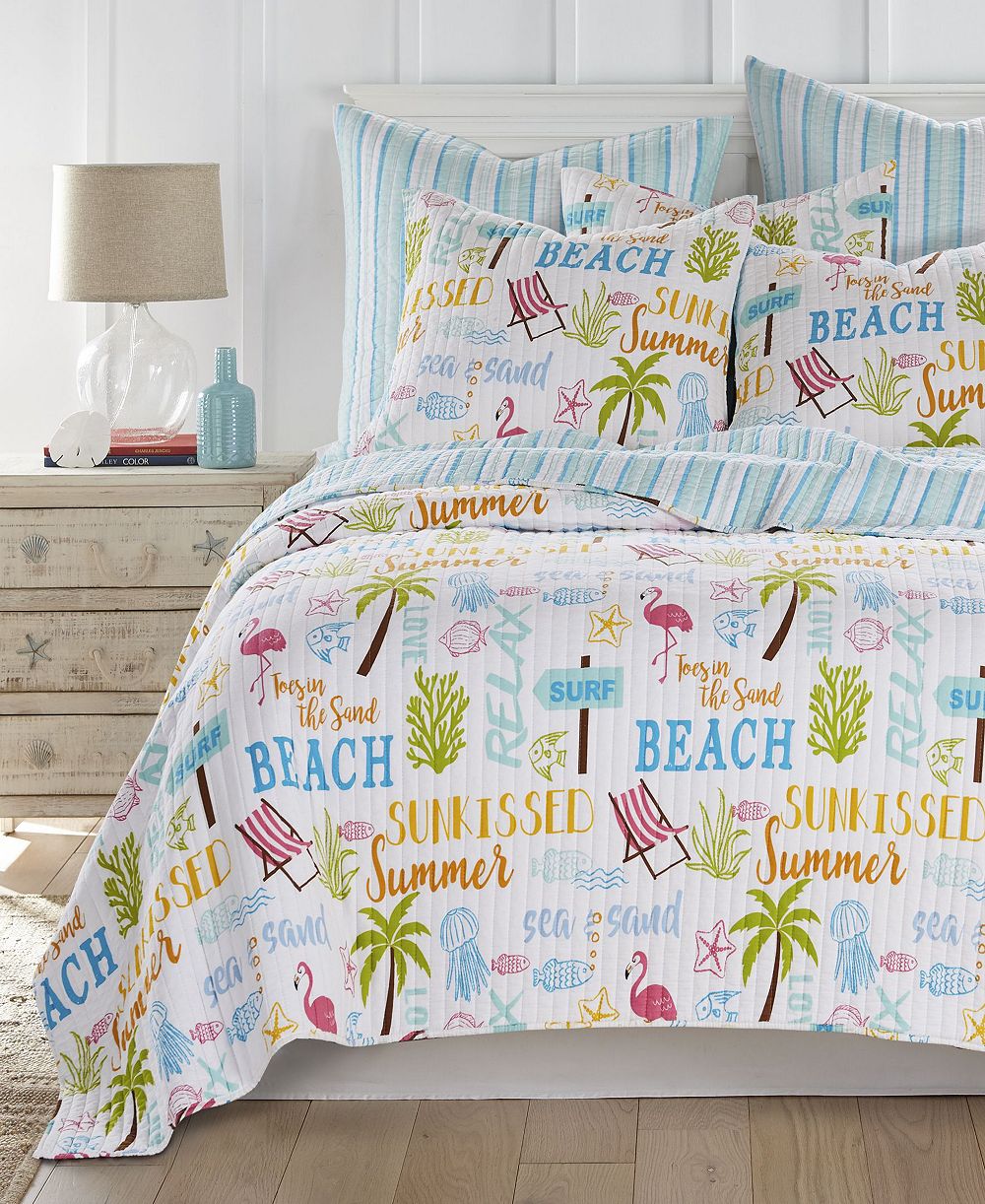 Homthreads комплект покрывала Beach Days, King