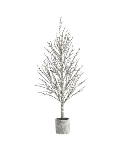Искусственное дерево Nearly Natural Snowed Twig в декоративном кашпо