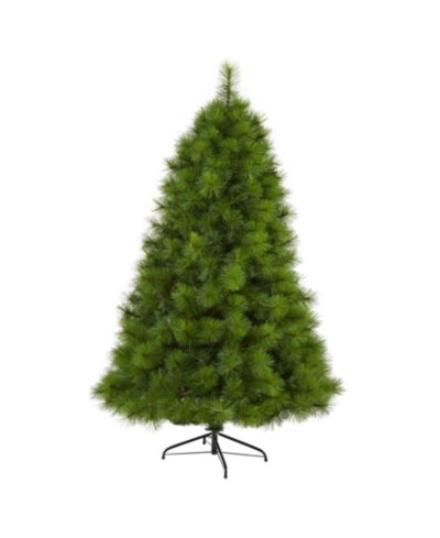 Nearly Natural искусственная рождественская елка Scotch Pine с 300 прозрачными светодиодными лампами